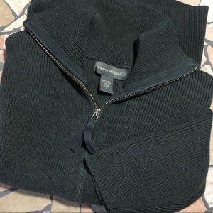 Banana republic brass zip cardigan